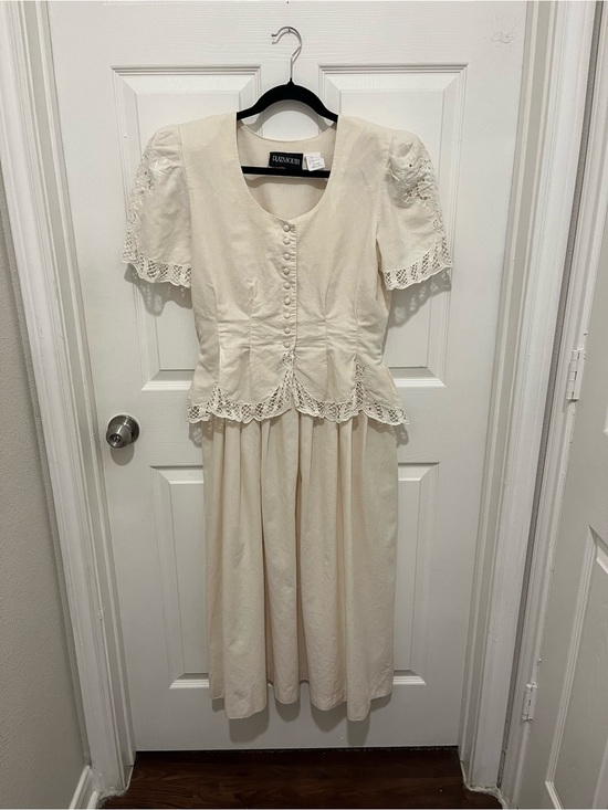 Plaza South Dresses & Skirts - Vintage Plaza South 1980s Romantic Victorian Revival Dress Size 10